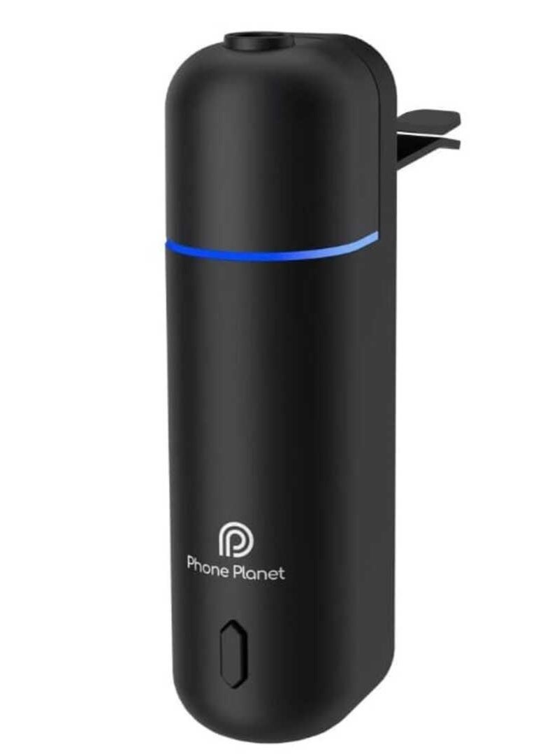 Phone Planet Ultrasonic Car Air Freshener Diffuser with 6 Different Fragrances  Black - Image 1